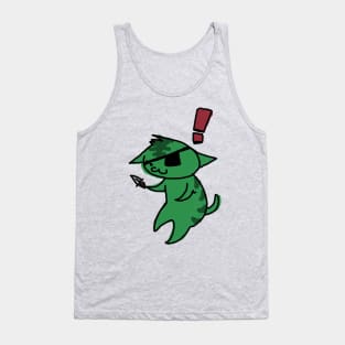 Mean Kitty Cat on Alert Tank Top